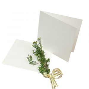 Blank Cards & Envelopes Set,  6'' x 6'' Square DIY Folded Cards, Premium Quality, 40 Sets