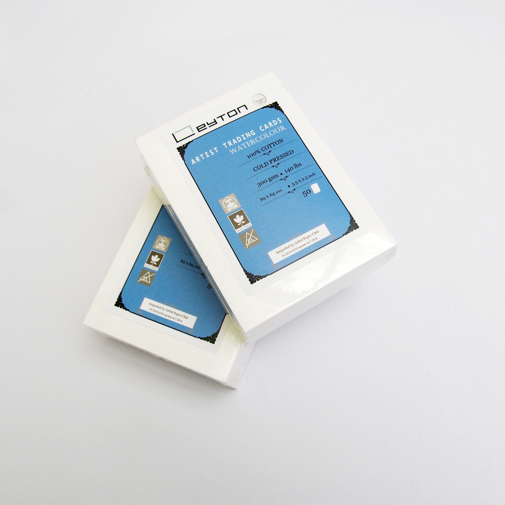 100 X Watercolour ATC Blanks,Professional Artist Trading Cards, 300GSM