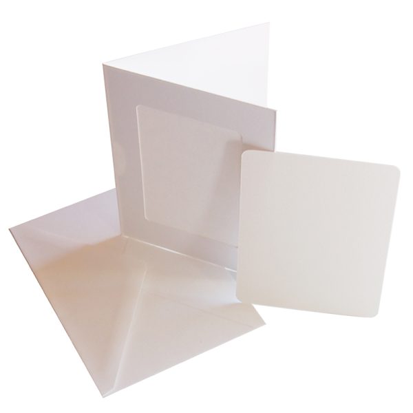 blank watercolour photo frame card