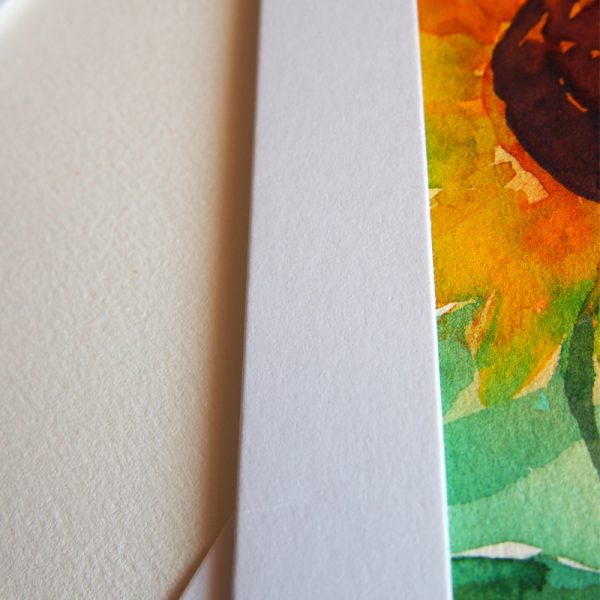 blank watercolour photo frame card