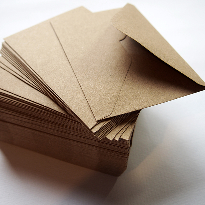 4"x 3" Mini Kraft Paper Envelopes, For Gift Card, Business Card, ATC