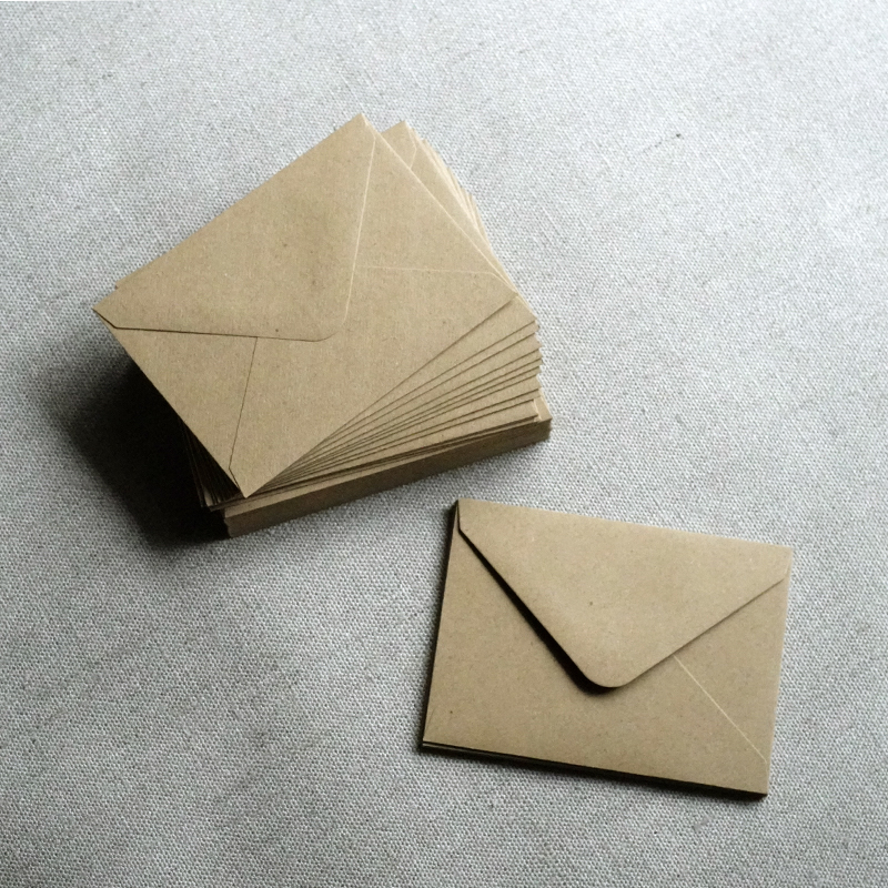 4"x 3" Mini Kraft Paper Envelopes, For Gift Card, Business Card, ATC Card