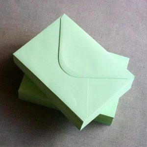 green A7 envelopes