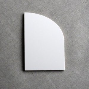 4'' x 6'' Half Arch Ivory Blank Cards, Flat, DIY Blank Wedding Invitations, 300gsm