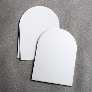 5'' x 7'' Arch Ivory Blanks , Flat, DIY Blank Wedding Invitations, 300gsm,