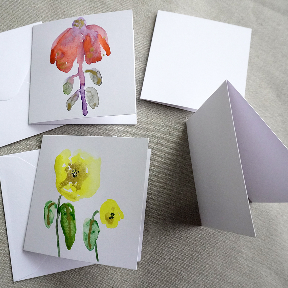 Mini Square Blank Cards with Envelopes, DIY Folded Greeting Cards - Image 2